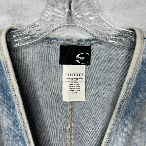 Just Cavalli Acid Wash Denim Dress - Picture 5 of 9